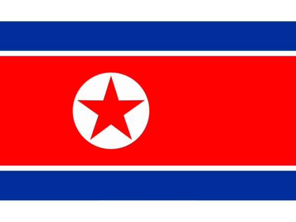 Bandera de Corea del Norte