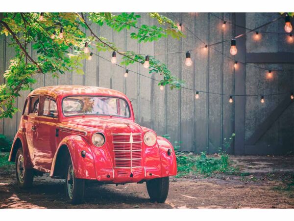 Cuadro Coche Vintage Luces