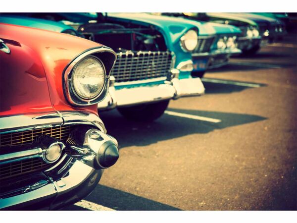 Cuadro Coches Americanos Vintage