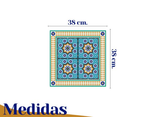 Bajoplato azulejos árabes medidas