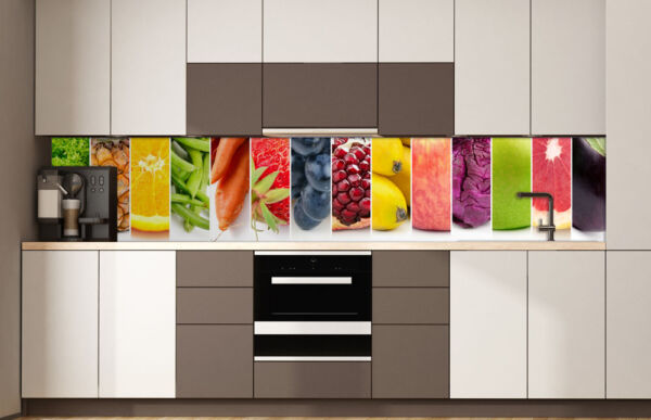 Decoración pared frutas