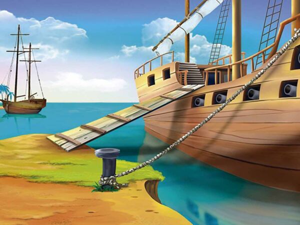 Papel Pintado Desembarco Pirata