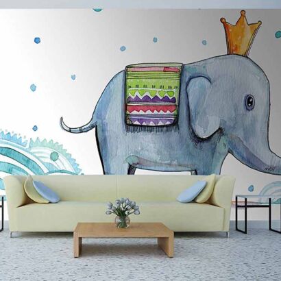 Papel Pintado Elefante Rey