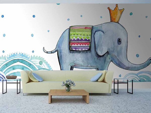 Papel Pintado Elefante Rey