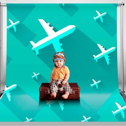 Fondo Fotográfico Infantil Aviones