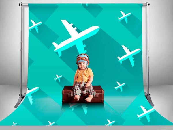 Fondo Fotográfico Infantil Aviones