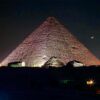 Fondo Fotográfico Paisaje Pirámide Egipto Noche Diseño