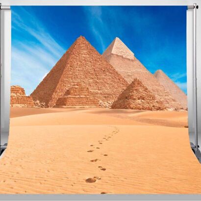 Fondo Fotográfico Paisaje Pirámides Egipto