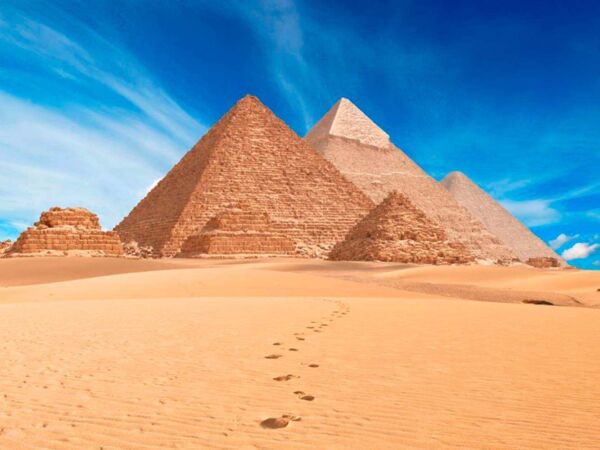 Fondo Fotográfico Paisaje Pirámides Egipto Diseño