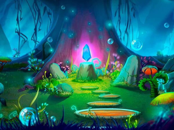 Fotomural Vinilo Infantil Bosque Fantasia Diseño