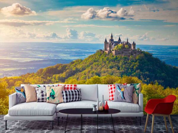 Fotomural Castillo Amanecer en Hohenzollern