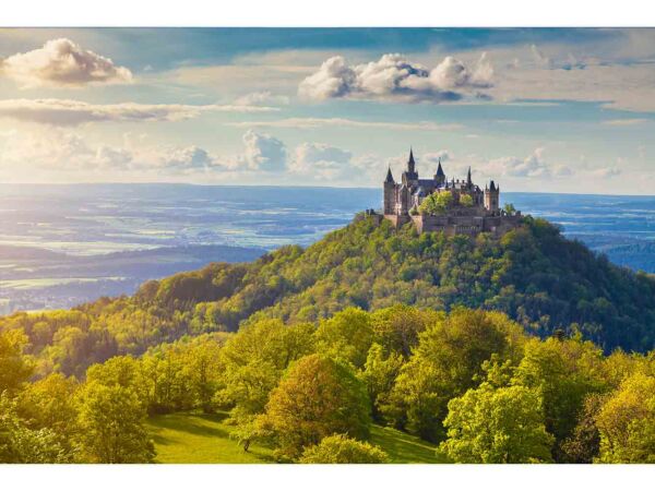 Fotomural Castillo Amanecer en Hohenzollern