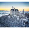 Fotomural Castillo Nevado al Atardecer