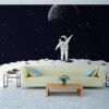 Fotomural Papel Pintado Astronauta en la Luna