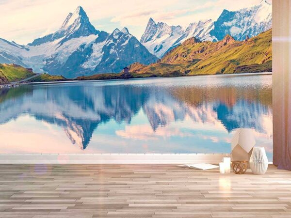 Fotomural Papel Pintado Montañas Alpes Suizos