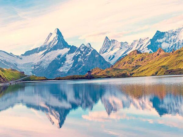 Fotomural Papel Pintado Montañas Alpes Suizos Diseño