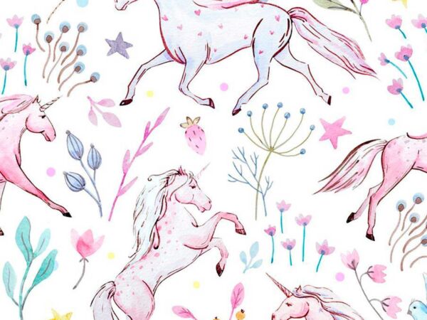 Fotomural Papel Pintado Unicornios Diseño