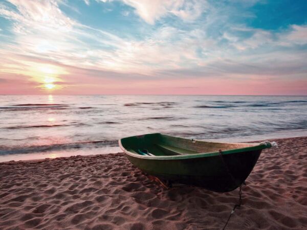 Fotomural Vinilo Amanecer en la Costa