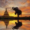 Fotomural Vinilo Atardecer en Tailandia