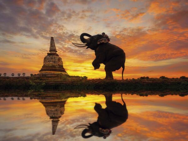 Fotomural Vinilo Atardecer en Tailandia