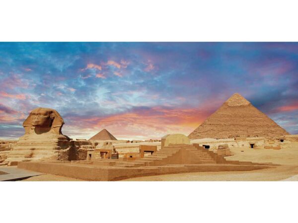 Fotomural Vinilo Atardecer Pirámides Egipto