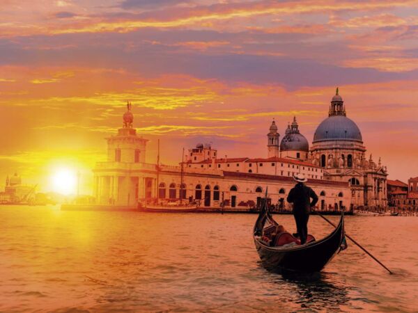 Fotomural Vinilo Canal de Venecia Atardecer