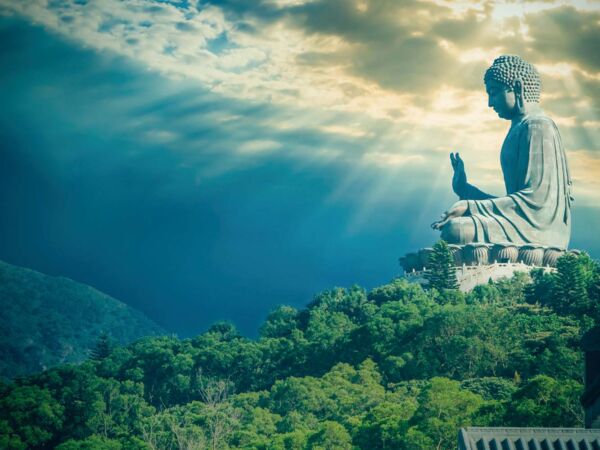 Fotomural Vinilo Estatua Buda Hong Kong