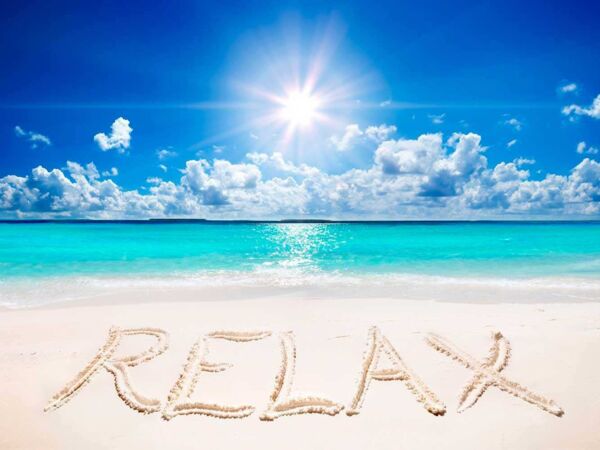 fotomural vinilo playa relax diseno