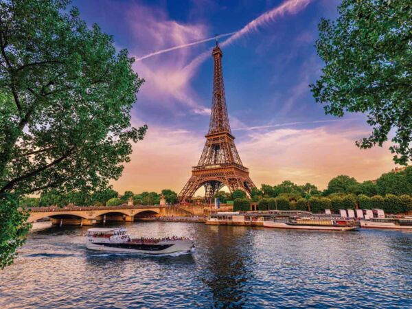 Fotomural Vinilo Torre Eiffel al Amanecer