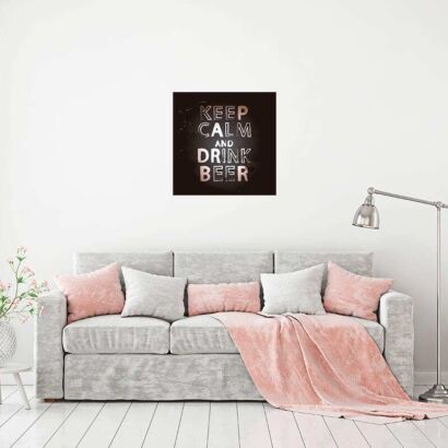 Vinilo Decorativo Keep Calm Drink Beer