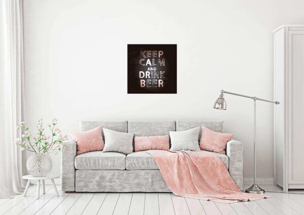 Vinilo Decorativo Keep Calm Drink Beer