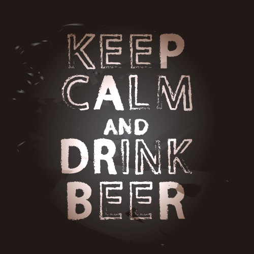 Vinilo Decorativo Keep Calm Drink Beer