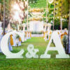 Letras de corcho para bodas