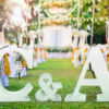 Letras de corcho para bodas