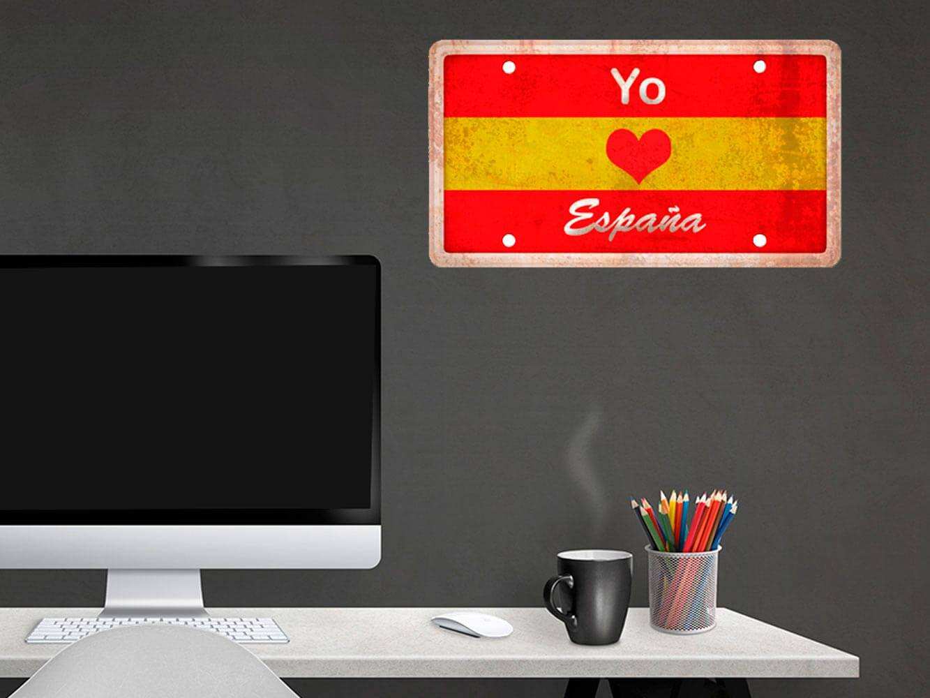 Matrícula Decorativa Amor España