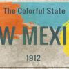 Matrícula Decorativa New Mexico The Colorful State Diseño