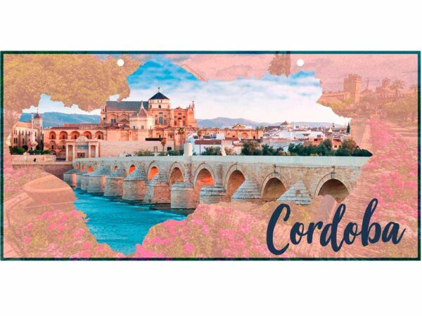 Matrícula Decorativa Paisaje Córdoba Andalucía Diseño