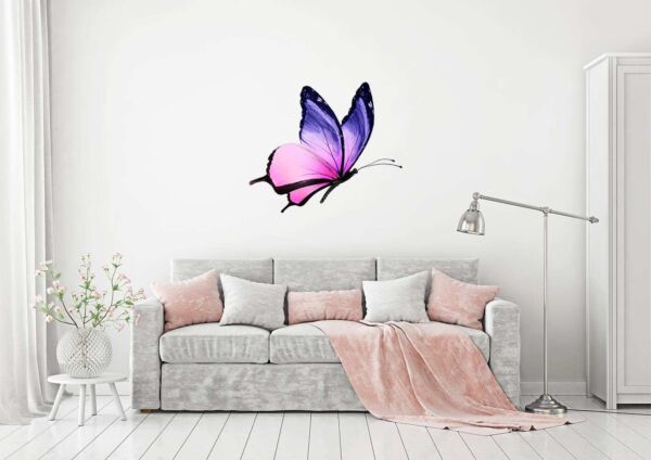 Vinilo Decorativo Mariposa Rosa