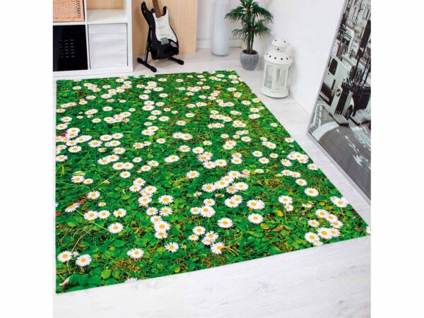 Alfombra PVC Estampado Margaritas