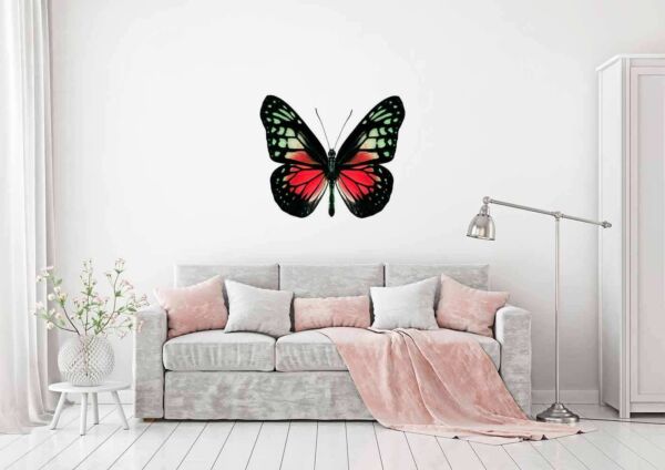 Vinilo decorativo mariposa en rama