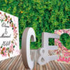 Photocall boda, letras de corcho y marco