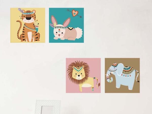 Pack Cuadros Infantiles Animales 2