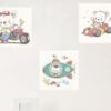 Pack Cuadros Infantiles Animales 3