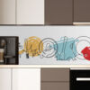 Panel decorativo pared dibujos cocina