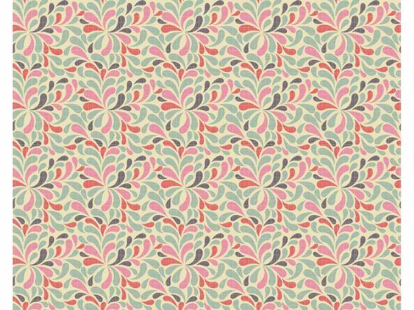 Papel Pintado Arte Floral Abstracto Diseño