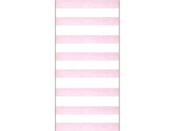 Cenefas Verticales Papel Pintado Franjas Horizontales Blanco Rosa Diseño