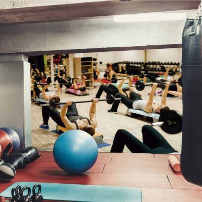 Papel Pintado Gimnasio Pectorales