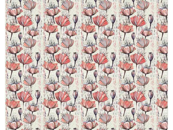 Papel Pintado Lirios Rojos Diseño