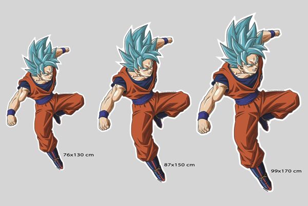 d Dragon Ball Z Goku Super Saiyan Blue medidas