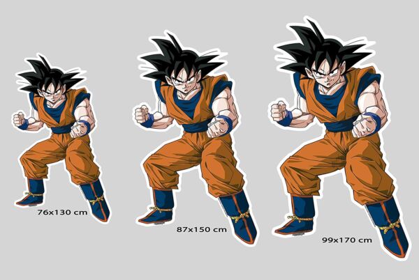 Pegatina pared Dragon Ball Z Goku medidas